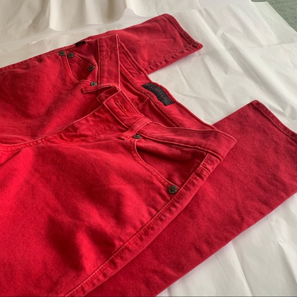 ROCK & REPUBLIC Skinny Jeans HAMBURG Low Rise Valentine’s Day Red Womens Size 2 - Picture 5 of 8